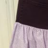Purple Denim Floral Skirt - Image 3