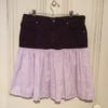 Purple Denim Floral Skirt