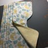 burp clothes in moons and stars fabric