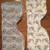 burp cloths on arrows and foxes fabric